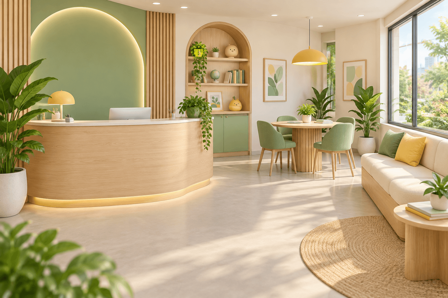 Phối cảnh khu đón tiếp & tư vấn